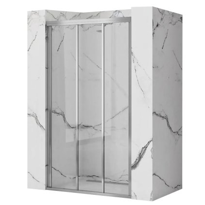 Rea - Ușă de duș glisantă ALEX 130 x 190 cm, profil cromat, REA-K0923