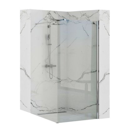 47875 5 rea aero n 100 sprchova zastena walk in 1 kridlova 100 x 195 cm leskly chrom transparentna rea k7551