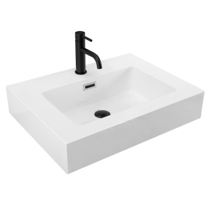 Rea Alison, chiuveta blat 610x460x120 mm, alb lucios, REA-U6021