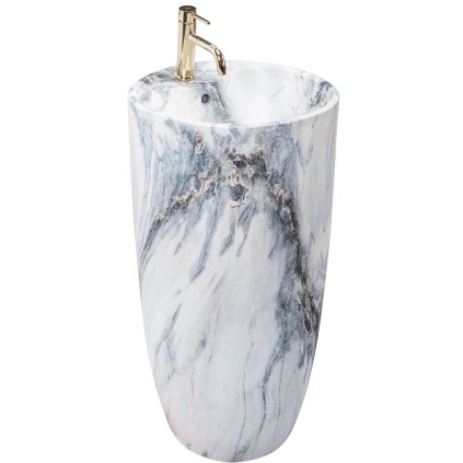 Rea Anya, chiuvetă de sine stătătoare 45x45x84 cm, imitație de piatră - granit mat, REA-U5802