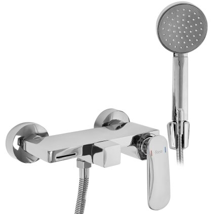 REA Berg, baterie pentru cadă cu set de duș manual, crom, REA-B2037