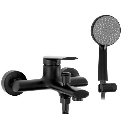 Rea Buzz - baterie pentru cada cu set de dus, negru, REA-B3421