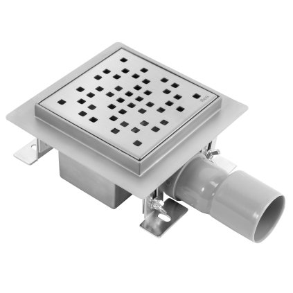 Rea Dots, canal de scurgere din oțel inoxidabil 120x120 mm, oțel, REA-G6202