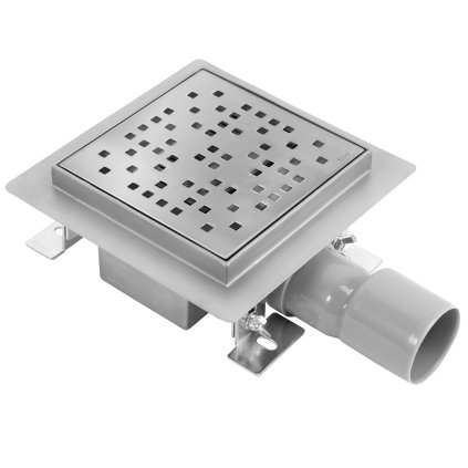 Rea Dots, canal de scurgere din oțel inoxidabil 150x150 mm, oțel, REA-G6203