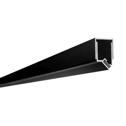 Rea Hugo, profil lateral și bandă magnetică 200 cm, negru mat, REA-K7770