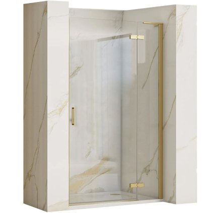 Rea Hugo, usa dus 90x200 cm + profil magnetic lateral, auriu mat, KPL-45201
