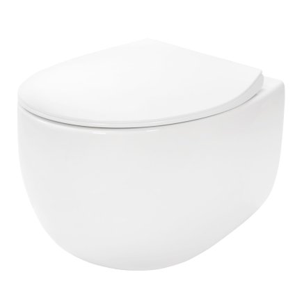 267677 rea lars zavesna wc misa rimless 50x37x29 cm vratane sedadla s pomalym zatvaranim biela rea c9500