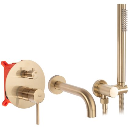 Rea Lungo, robinet de baie ascuns + cutie, auriu mat, REA-B7503