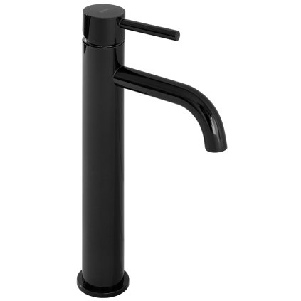 Rea Lungo, baterie lavoar înaltă h-280, negru lucios, REA-B0662