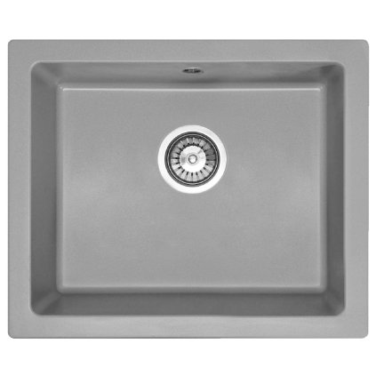 370396 rea nels 1 komorovy granitovy kuchynsky drez 560x465x200 mm seda zle 00118