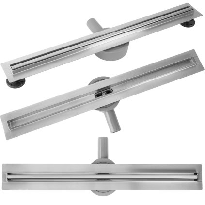Rea Neox Slim Pro, scurgere de duș 80 cm, oțel periat, REA-G5802