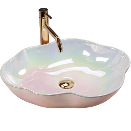 Rea Pearl Akkoya, chiuveta blat 505x380x135 mm, multicolor, REA-U3309