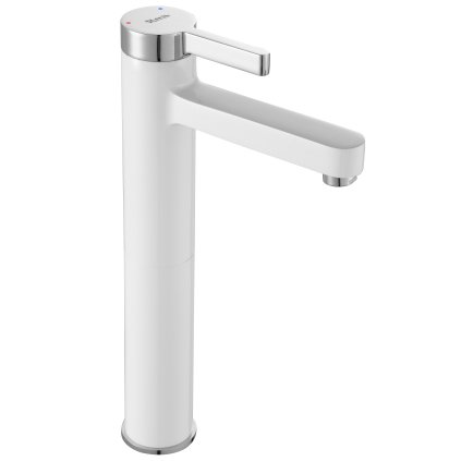 Rea Polo - baterie pentru chiuveta inalta, alb-crom, REA-B9942