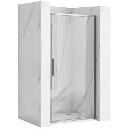 229689 6 rea rapid swing 1 kridlove sprchove dvere 100 x 195 cm 6mm cire sklo chromovy profil rea k5607