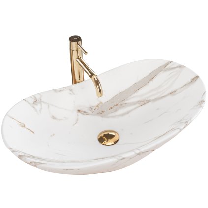 Rea Royal, chiuveta blat 62 x 36 cm, imitatie piatra de lava - mat, REA-U8598