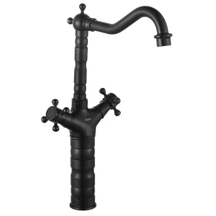 Rea Rustico, baterie chiuvetă înaltă h-370, negru antic, REA-B5520