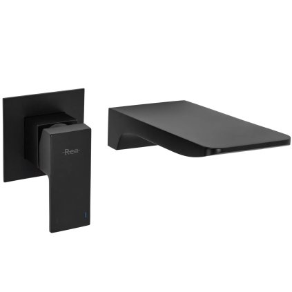 Rea Sonic, robinet de chiuvetă ascuns, negru mat, REA-B0690