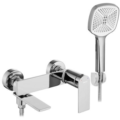 Rea Storm, baterie de baie cu set de dus, crom, REA-B6204
