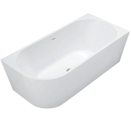 Rea Sydney, cada coltar din acril 170x80 cm, dreapta, alb, REA-W6900