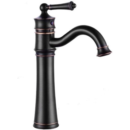 Rea Vintage, baterie pentru chiuvetă înaltă h-340, negru mat, REA-B0227