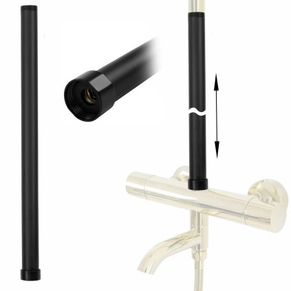 Rea, extensie pentru set baie/dus 50 cm, negru mat, REA-K0880