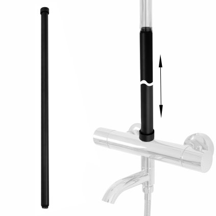 Rea, extensie pentru set cada/dus 60cm, negru mat, REA-K6650