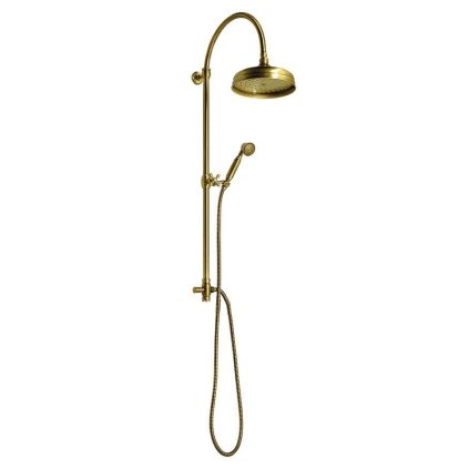 Reitano Rubinetteria, coloana de dus ANTEA de conectat la robinet, cap si dus de mana, bronz, SET036