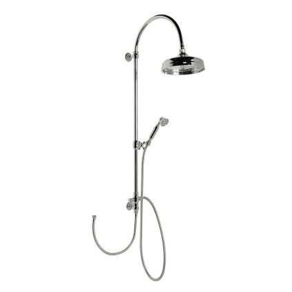 Reitano Rubinetteria, VANITY Coloana de dus cu racord de apa la robinet, retro, crom, SET061