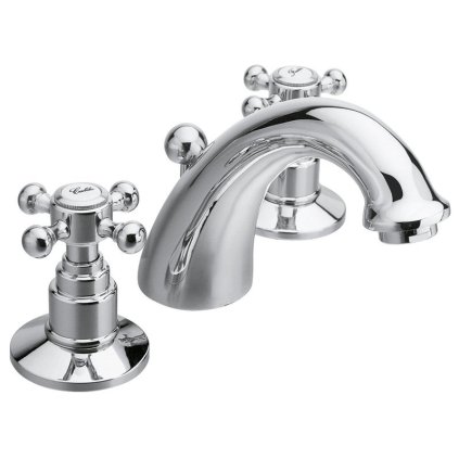 Sapho, baterie pentru chiuvetă cu trei elemente ANTEA și ieșire, crom, 3021