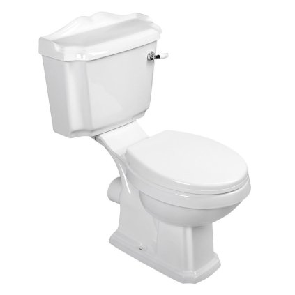 Sapho, combi WC ANTIQUE + scaun WC PP, alb