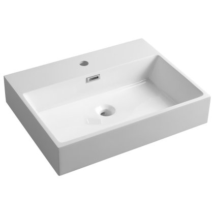 Sapho, lavoar ACVATIC, marmura turnata, 60x46cm, alb, AT060