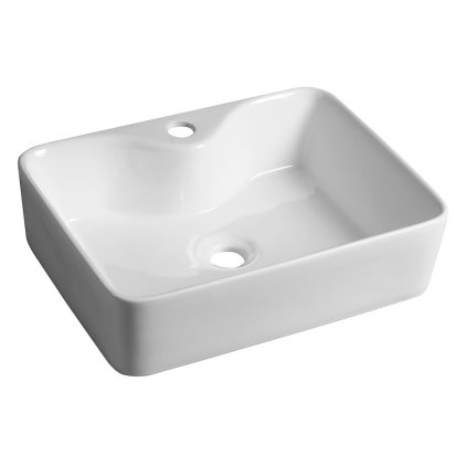 Sapho, chiuveta blat din ceramica BALENA 48x13,5x37 cm, alb, BH7013