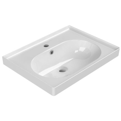 Sapho, chiuveta ceramica BRAND 60x45 cm, alba, TU0428