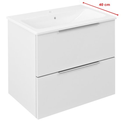 Sapho, dulap lavoar CIRASA 58x54x39cm, alb lucios, CR592-3030