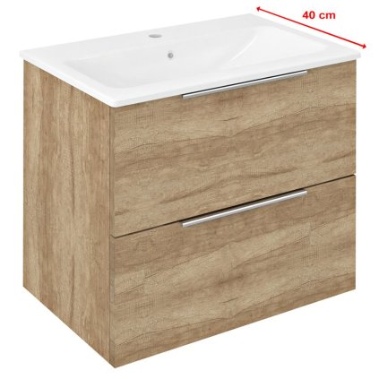 Sapho, dulap lavoar CIRASA 58x54x39cm, stejar Alabama, CR592-2222