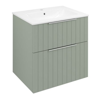 Sapho, dulap lavoar CIRASA 59,2x64x46cm, banda verde, CR601-4444S