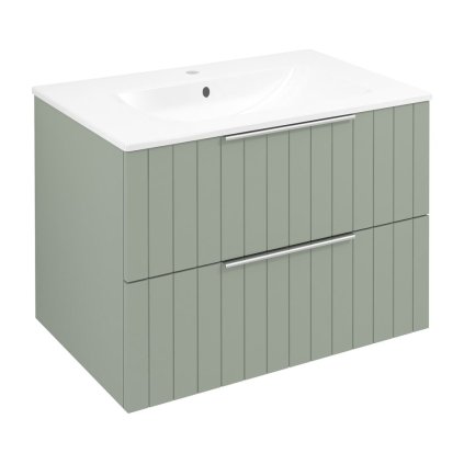 Sapho, dulap lavoar CIRASA 69,8x52x46cm, banda verde, CR701-4444S