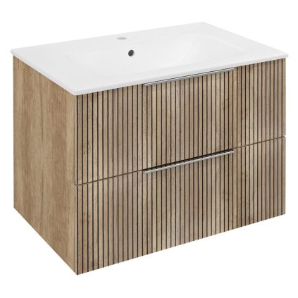 305666 sapho cirasa umyvadlova skrinka 69 8x52x46cm dub alabama strip dub alabama cr701 2322