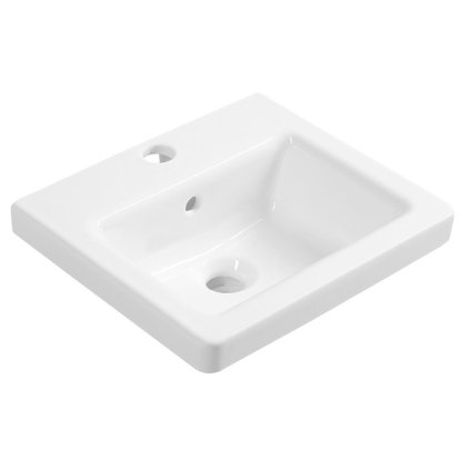 Sapho, Lavoar patrat din ceramica CITY 40x18x35cm, KE040