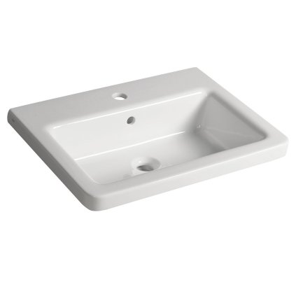 Sapho, Lavoar ceramic pătrat CITY 60x18x45cm, KE060