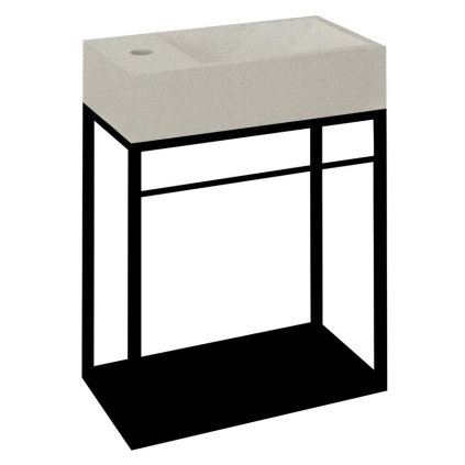 Sapho, CREST Construcție sub chiuvetă 39,5x45x21,7cm, negru mat, AR402