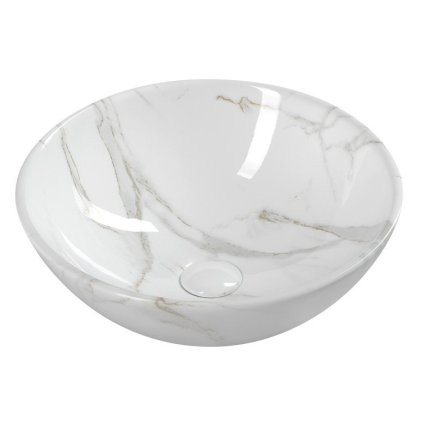 Sapho, chiuveta ceramica DALMA 42x16,5x42 cm, carrara, MM117