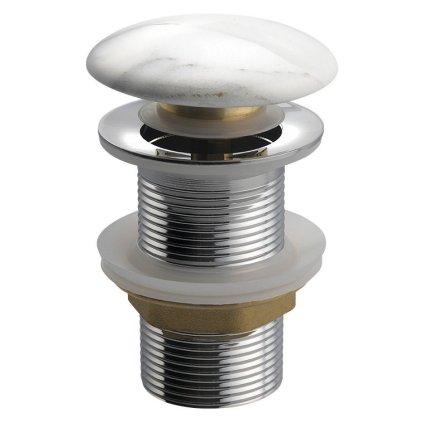 Sapho, scurgere chiuveta DALMA 5/4", click-clack, carrara, MM717