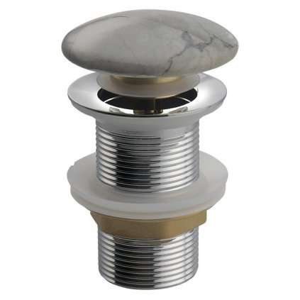 Sapho, scurgere chiuveta DALMA 5/4", click-clack, grigio, MM713