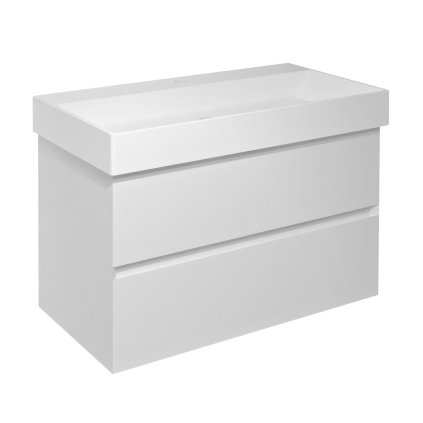 Sapho, dulap lavoar FILENA 82x51,5x43cm, mat alb, FID1285W