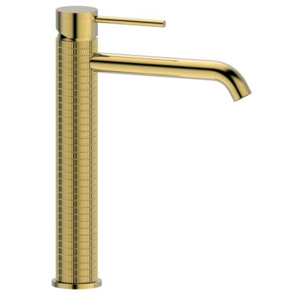 Sapho, baterie de sine stătătoare FLAWO lavoar înaltă fără priză, auriu mat, FR678GB