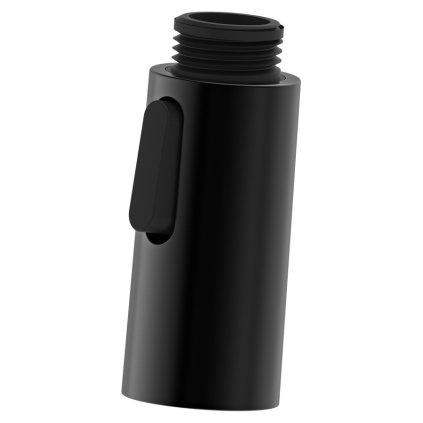 Sapho, baterie pentru chiuveta de dus FLAWO cu extragere 1/2", 2 moduri, mat negru, FR583B