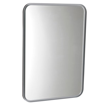 100317 sapho float led podsvietene zaoblene zrkadlo v rame 500x700mm biela 22571