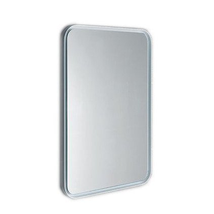 Sapho, oglindă rotunjită cu iluminare din spate LED FLOAT în cadru 600x800mm, albă, 22572