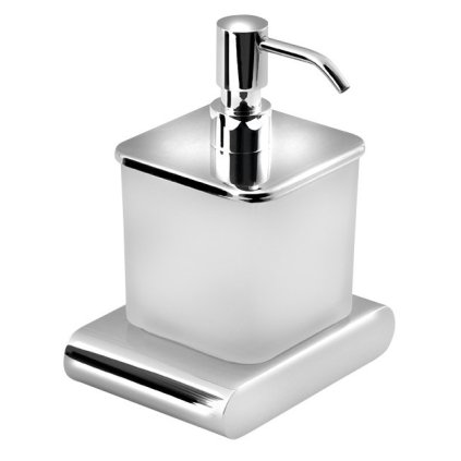 Sapho, dozator de sapun FLORI, sticla croma/lapte, RF019